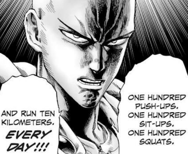 what is the one punch man workout