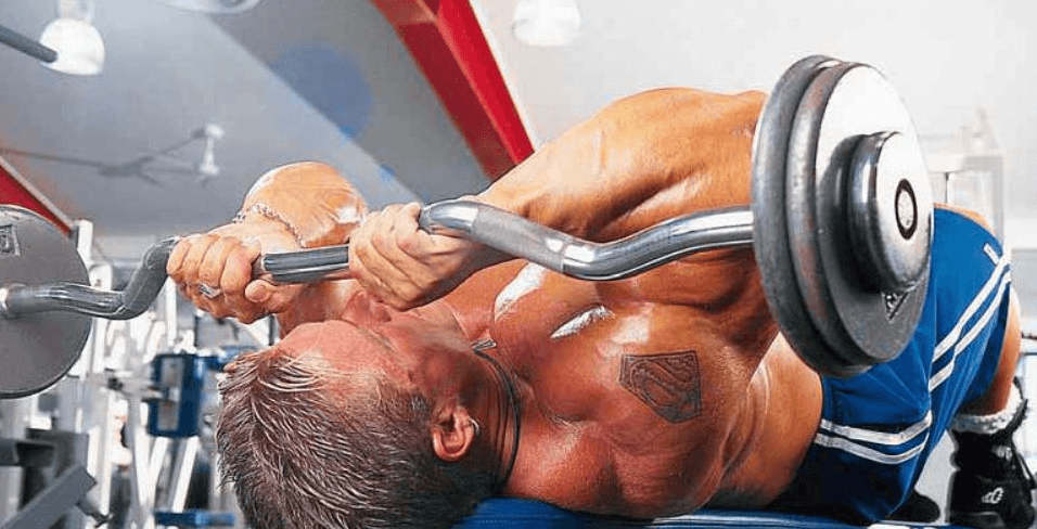 The lying tricep extension, or the skull crusher, is best done by advanced lifters who can master the right form