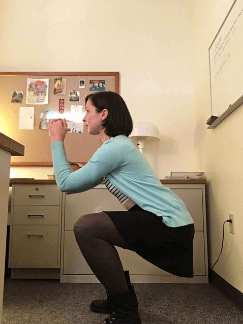 Squats are amazing as you can do them anywhere