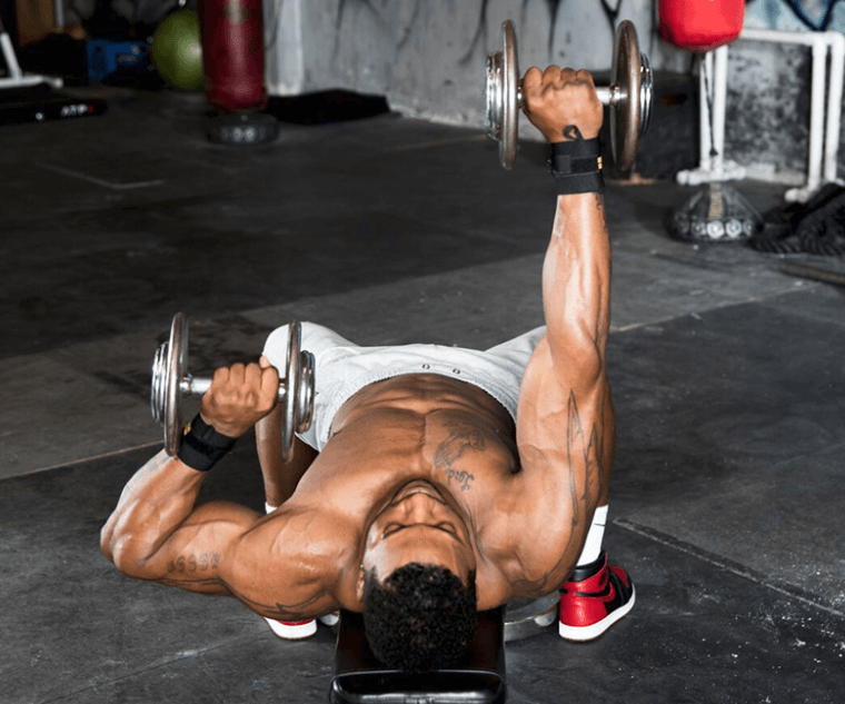 Straight Arm Alternating Presses is one of the Variations of the Alternating Dumbbell Press