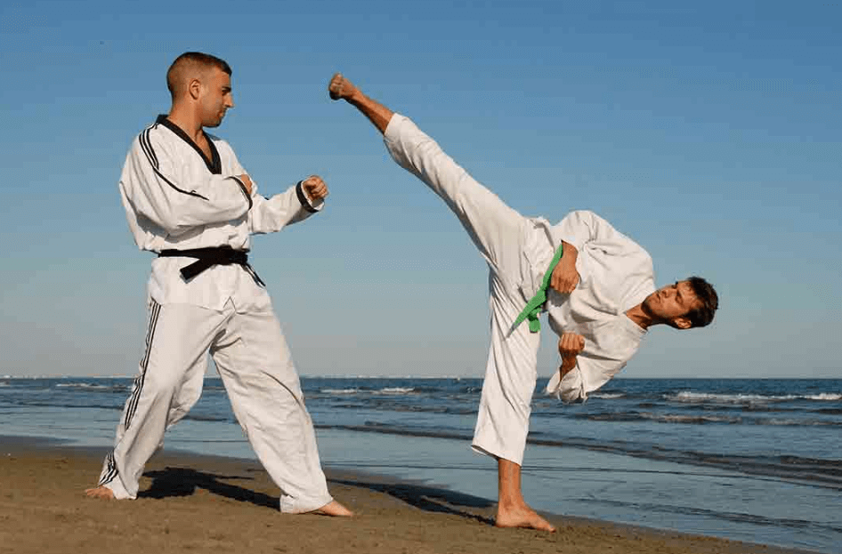 The kicks offer an unfair advantage to the tall guys in taekwondo