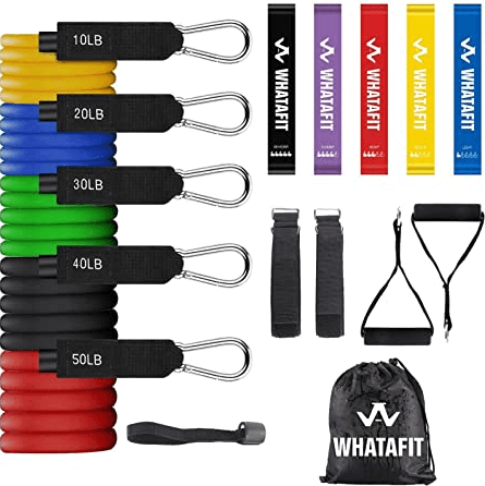 Whatafit Resistance Band Set are another option to consider when doing pull aparts and their alternatives