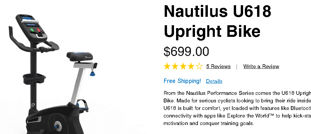 Nautilus U618 pricing