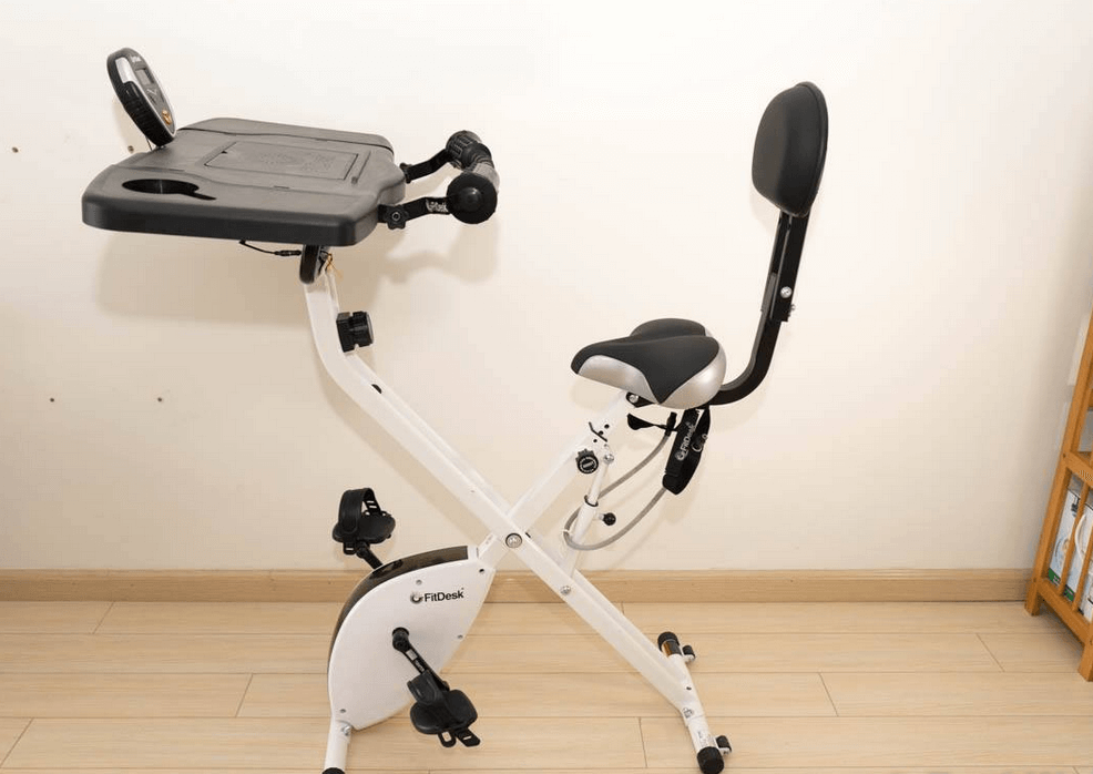 FitDesk Bike Desk 3.0 –Folding Stationary Exercise Bike Is Our Second Choice When It Comes to best foldable exercise bikes with backrest