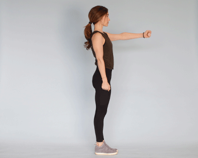 standing superwoman exercise visualized
