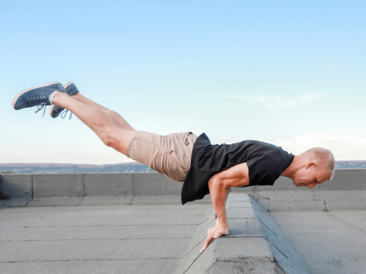 Getting the body positioning right is crucial to pulling off a good planche
