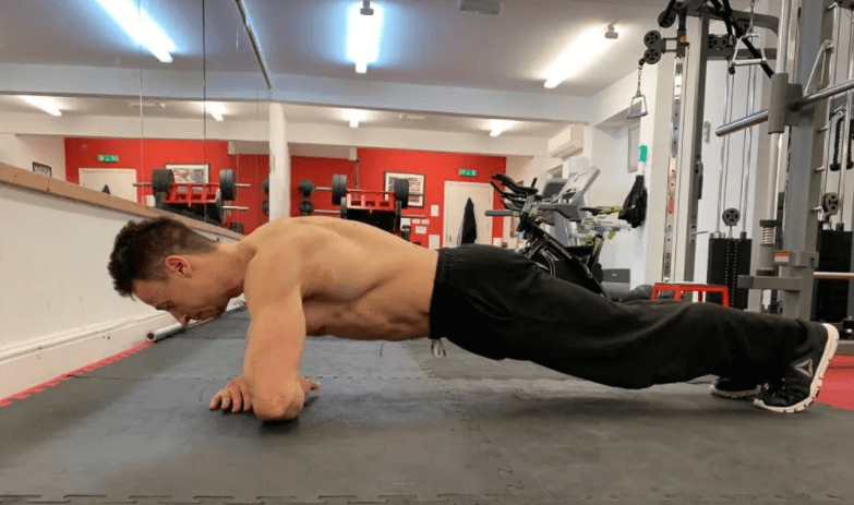 The forearm triceps extension is a supplemental exercise to improve visual and hand-eye coordination, increase muscular strength, and reduce the risk of injury.