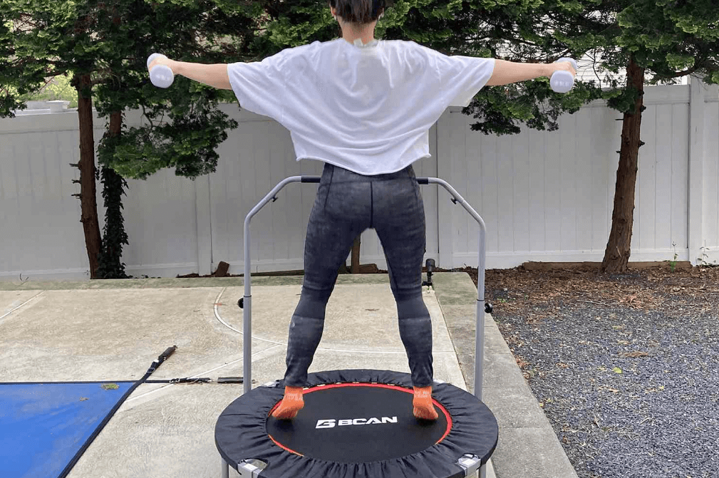 Is jumping on a mini trampoline better than jumping on a big one