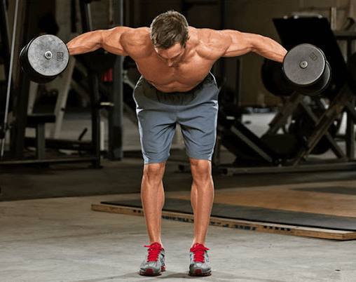 Hold the weight for a few seconds to work your delts even more 