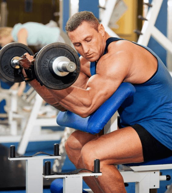 Dumbbell Curl Exercise mainly work bicep and forearms