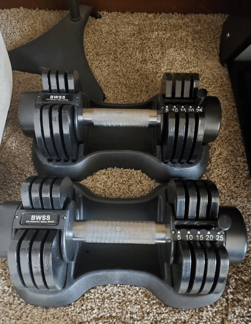 The TWISTBELL 44lb Adjustable Dumbbells is a well-rounded option for a wide range of workouts