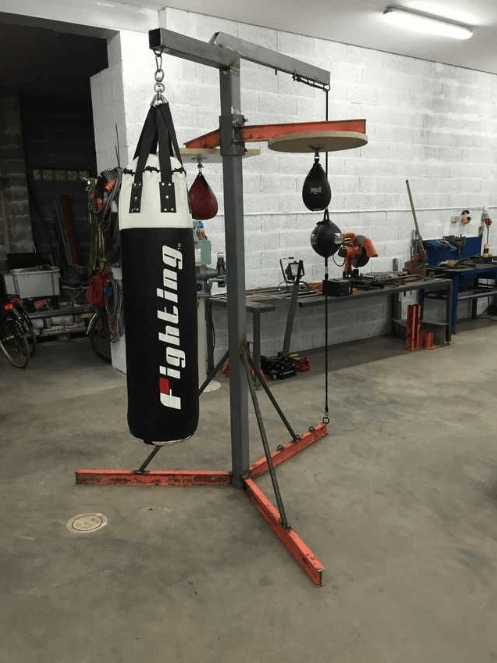 The main thing to do with a heavy bag is to secure it solidly in place