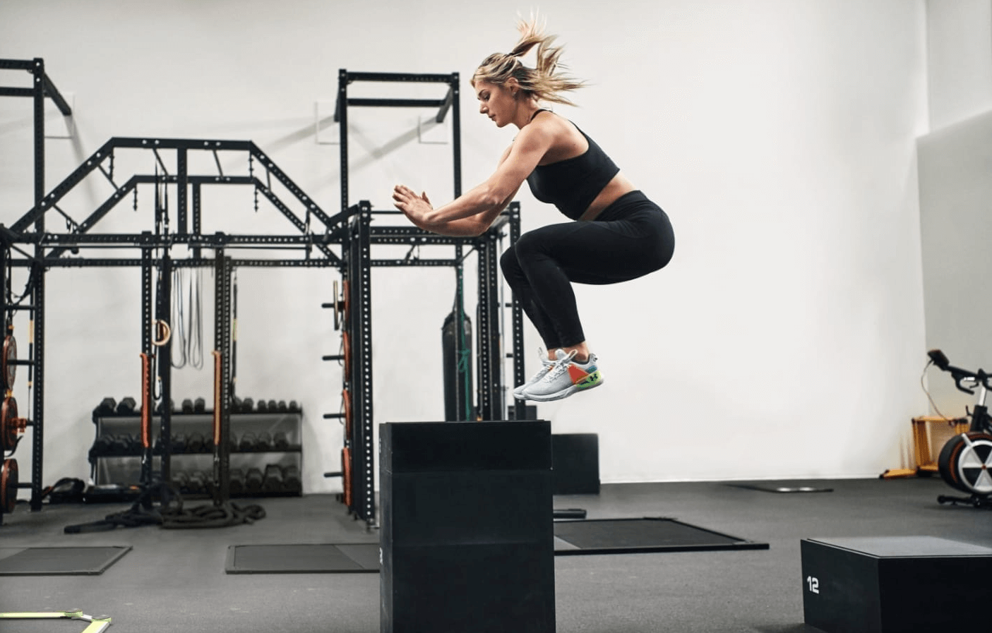 3 sets of box jumps will help you to get toned muscles
