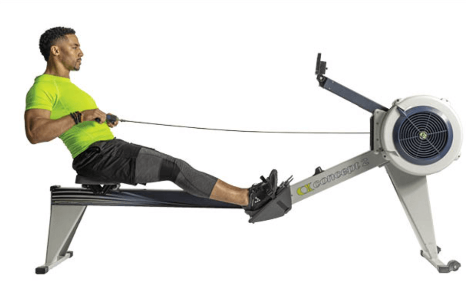 Use your legs properly when doing rowing machine exercise